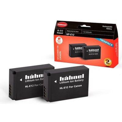 HAHNEL HL-E12 Twin Pack akkumulátor 2 db/csomag (Canon 850 mAh)