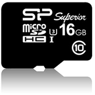 Card MICRO SDHC Silicon Power 16GB UHS-I Superior 1 Adapter (90MB/s | 45MB/s) U3