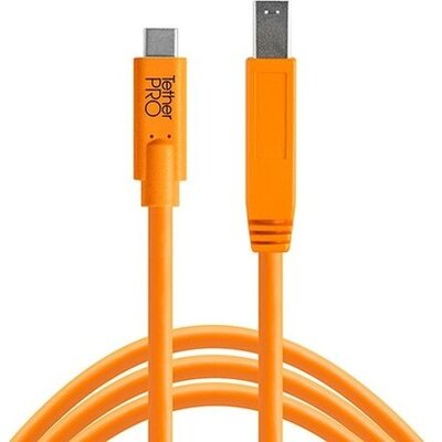 TetherPro USB-C to 3.0 Male B, (4.6m) ORG