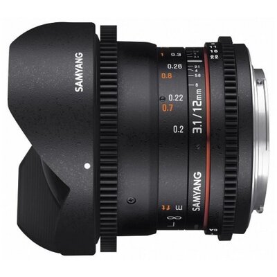 SAMYANG 12mm T3.1 VDSLR ED AS NCS Fish-eye (Sony E)