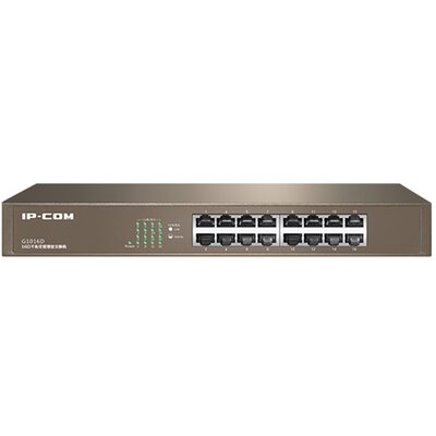 IP-COM Switch - G1016D (16 port 1Gbps; rackbe szerelhető)