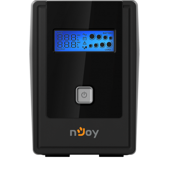 NJOY Szünetmentes 850VA - Cadu 850 (2 Schuko, line-interaktív, USB menedzsment, RJ11/45 vonalvédelem(1Gb/s), fekete)