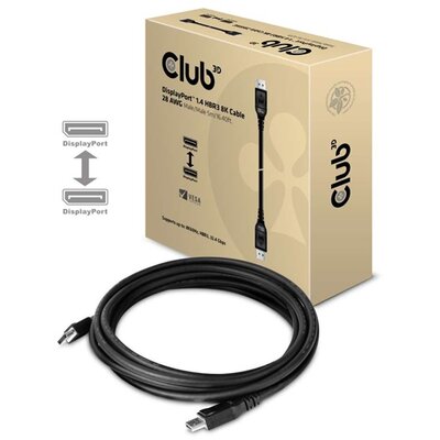 Club3D DisplayPort 1.4 HBR3 8K60Hz kábel M/M - 5m