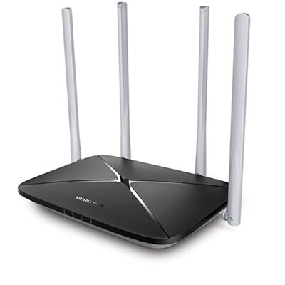 MERCUSYS Wireless Router Dual Band AC1200 1xWAN(100Mbps) + 3xLAN(100Mbps), AC12