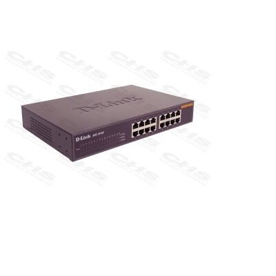 D-LINK Switch 16x100Mbps Fémházas Asztali Rackes, DES-1016D/E