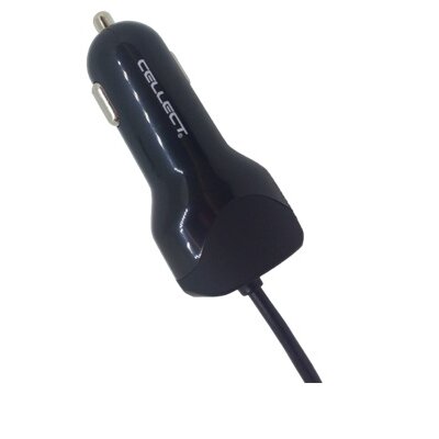 Cellect MPCB-MIC-ADAPT-2.4A 2,4A univerzális Micro USB autós töltő + 1x USB aljzat