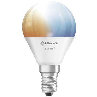 Ledvance Smart+ Wifi vezérlésű 5W állítható színhőmérsékletű E14 dimmelhető kisgömb LED fényforrás