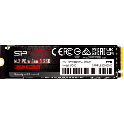 SILICON POWER SSD UD80 2TB M.2 PCIe Gen3 x4 NVMe 3400/3000 MB/s