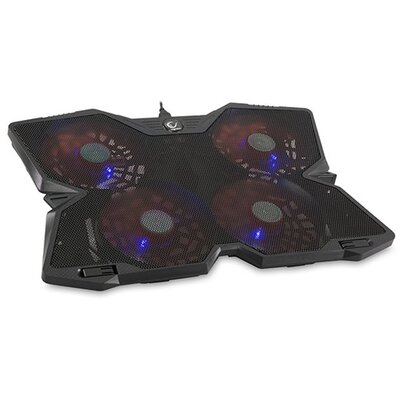 Rampage Notebook Hűtőpad 17"-ig - AD-RC3 (4x14cm venti, fém+műanyag váz; USB port)