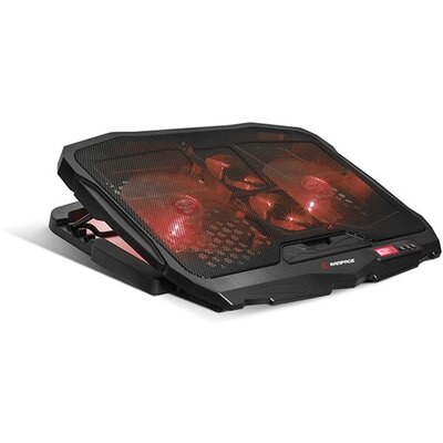 Rampage Notebook Hűtőpad 17"-ig - AD-RC4 (fém rács; 2x12,5cm+2x7cm venti)
