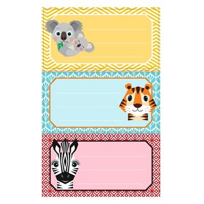 Herlitz Cute Animals 9db-os iskolai etikett