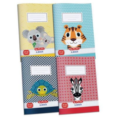 Herlitz Cute Animals A5 27-32 kockás füzet