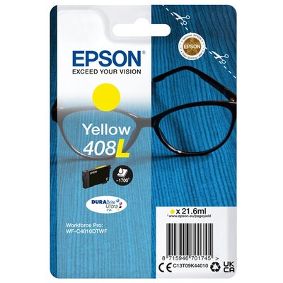 EPSON Patron Singlepack Yellow 408L DURABrite Ultra Ink (C13T09K44010)