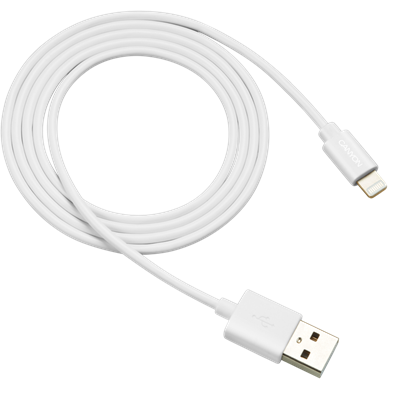 CANYON Töltőkábel, USB - LTG, Apple kompatibilis, fehér - CNS-MFICAB01W