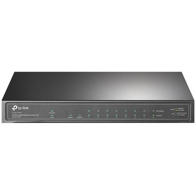 TP-LINK Switch 9x1000Mbps (8xPOE+) + 1xGigabit SFP, TL-SG1210P