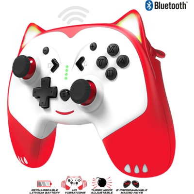 Spirit of Gamer Gamepad Vezeték Nélküli - MIA Bluetooth Controller (Nintendo Switch, Max.: 10m, vibráció, 3,5mm Jack)