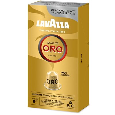 Lavazza Oro Nespresso kompatibilis alumínium kapszula csomag 10 db x 5.5g, 100% Arabica