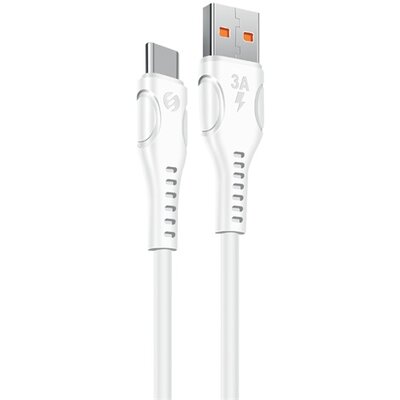 S-Link kábel - SL-X243 (3A, 12W, Gyorstöltés, Type-C, 100cm adat+töltőkábel, fekete)