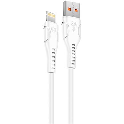 S-Link kábel - SL-X242 (3A, 12W, Gyorstöltés, Lightning, 100cm adat+töltőkábel, fekete)