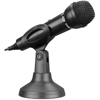 Snopy Mikrofon - SN-140M (USB csatlakozó; 180cm kábel; állvány, fekete)