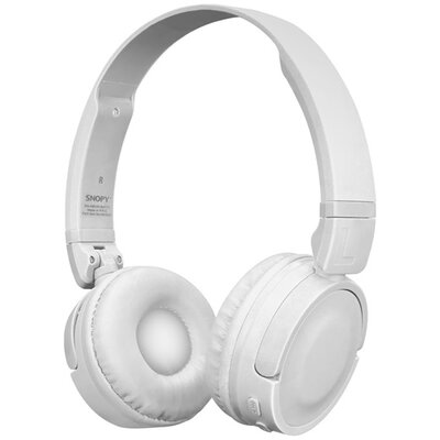 Snopy Fejhallgató Vezeték Nélküli - SN-XBK33 BATTY (Bluetooth/AUX/TF Card, hang.szab., mikrofon, fehér)
