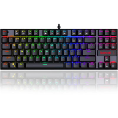 Redragon Kumara RGB Backlit Mechanical Gaming Keyboard Red Switches Black HU