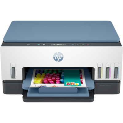 HP Tintasugaras MFP NY/M/S Smart Tank 675 tintatartályos multifunkciós nyomtató, USB/Wlan A4 12lap/perc(ISO), kék