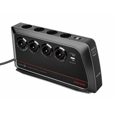 AudioQuest PowerQuest PQ-3 8db 230V Schuko/4db USB túláramvédő és hálózati szűrő