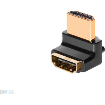 AudioQuest HDM90W HDMI Type A aljzat - Type A aljzat aranyozott csatlakozós 90 fokos adapter