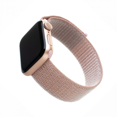 FIXED Nylon Strap Apple Watch 42/44/45mm, rose gold