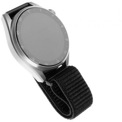 FIXED Nylon Strap Smartwatch 22mm wide Fekete