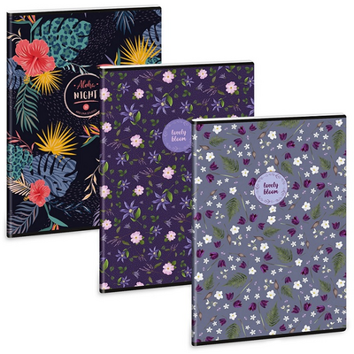 Ars Una Wild Bloom mix 5247 A4 extra kapcsos sima füzet