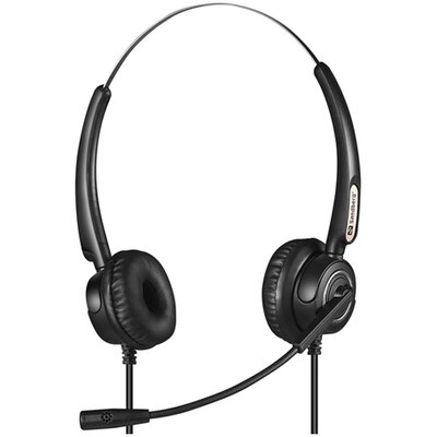 SANDBERG Headset mikrofonnal, USB+RJ9/11 Headset Pro Stereo, Fekete