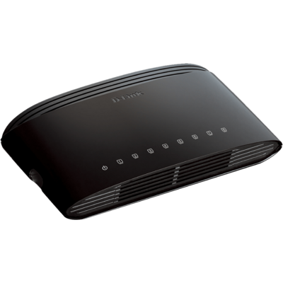 D-LINK Switch 8x100Mbps Fémházas Asztali, DES-1008D/E