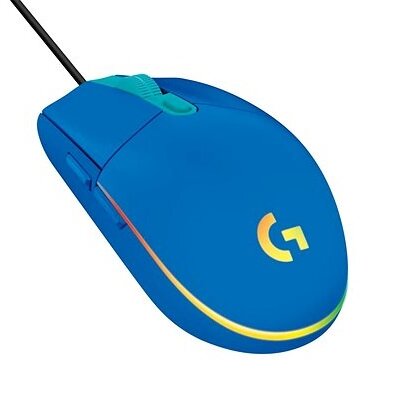 LOGITECH Egér - G102 Lightsync Vezetékes Gaming, Kék