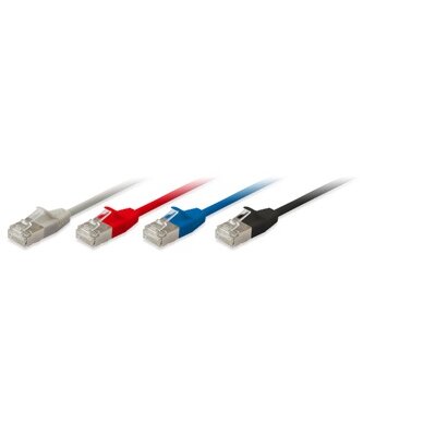 Equip Slim Kábel - 606112 (S/FTP patch kábel, Vékony, CAT6A, Réz, LSOH, 10Gb/s, bézs, 0,25m)