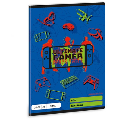 Ars Una Ultimate Gamer 5141 A5 20-32 sima füzet