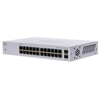 Cisco CBS110-24T 24x GbE LAN 2x combo GbE RJ45/SFP port nem menedzselhető switch