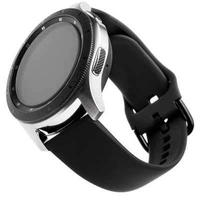 FIXED Szilikon Strap Smartwatch 20mm wide, Fekete