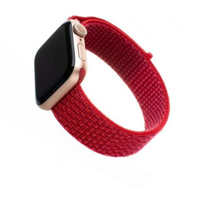 FIXED Nylon Strap Apple Watch 38/40/41 mm, Piros