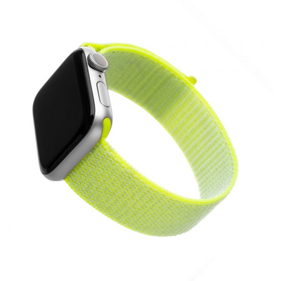 FIXED Nylon Strap Apple Watch 42/44/45mm, lime