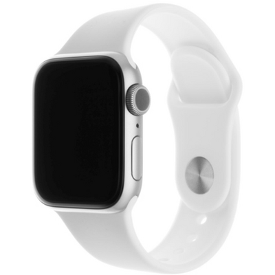 FIXED Szilikon strap Apple Watch 42 mm/44 mm Fehér