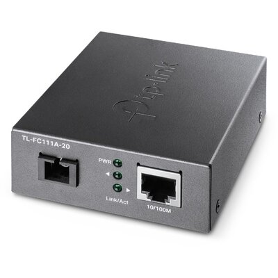 TP-LINK Optikai Media Konverter WDM 100(réz)-100FX(SC) Single mód, TL-FC111A-20