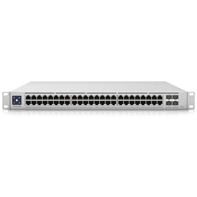 Ubiquiti UniFi USW-Enterprise-48-PoE 48x 2.5GbE Multi-Gigabit PoE LAN 4x10GbE SFP+ port L3 menedzselhető switch