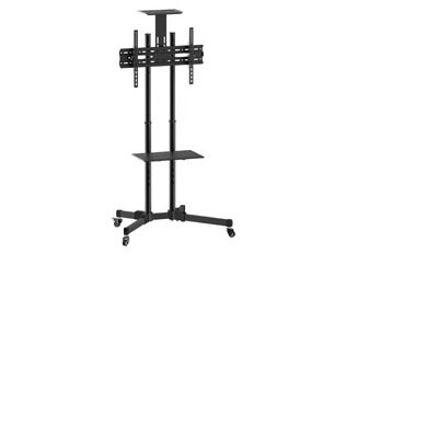 Equip TV/Monitor állvány - 650603 (37"-70" álló, dönthető, állítható magasság, Max.:50kg, fekete/szürke)