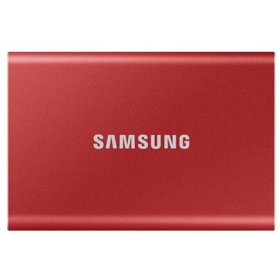 Samsung Külső SSD 1TB - MU-PC1T0R/WW (T7 external, piros, USB 3.2, 1TB)