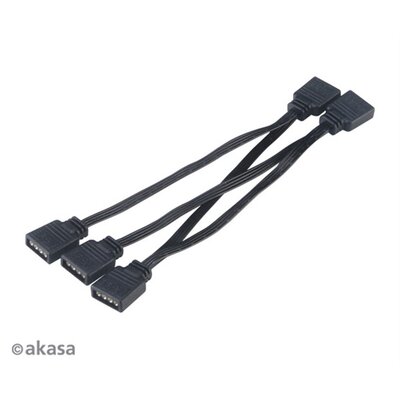 Akasa 4x RGB LED elosztó - AK-CBLD05-40BK