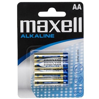 Maxell Elem - Alkáli elem, 4db AA (LR6), 1,5V (no mercury)