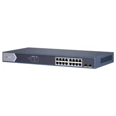 Hikvision Switch PoE - DS-3E0518P-E (16 port 1000Mbps, 250W, 1x RJ45, 1xSFP)
