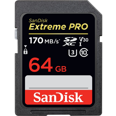 Sandisk 64GB SDXC Class 10 U3 V30 Extreme Pro